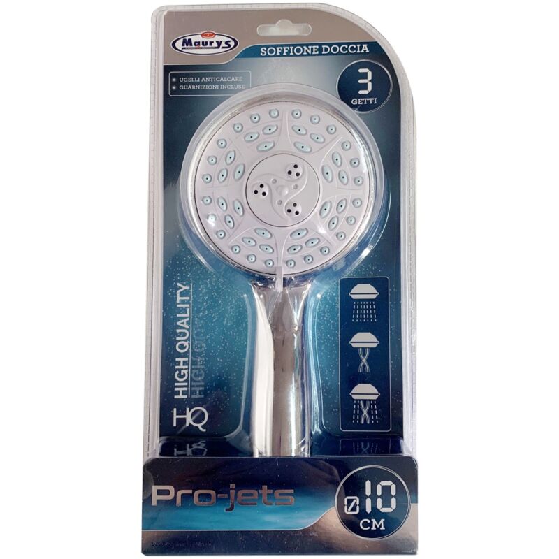 foto del prodotto maury s soffione per doccia multifunzione 3 funzioni 10 cm