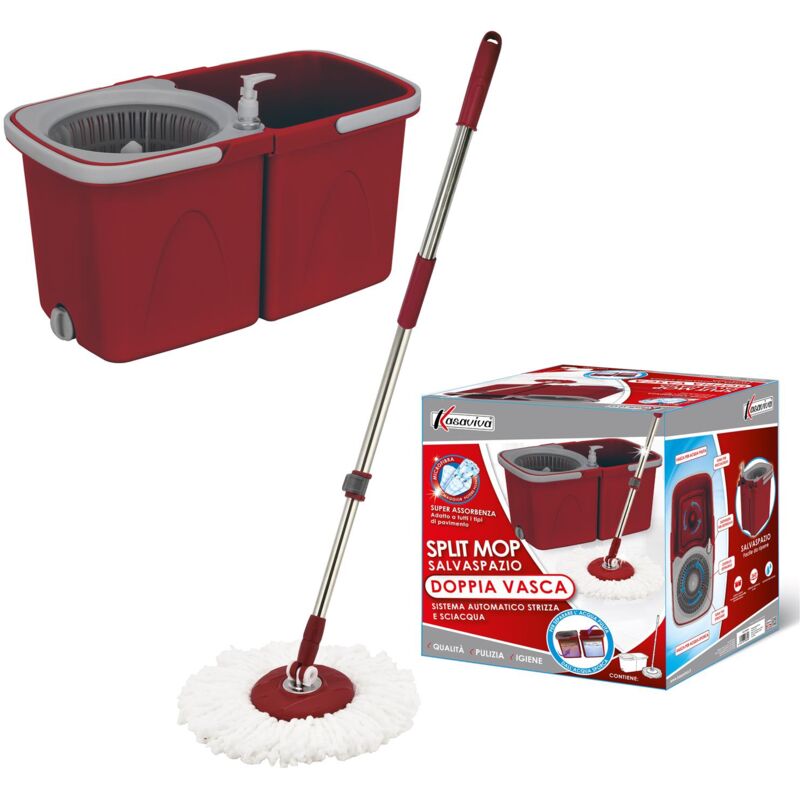 foto del prodotto maury s split mop con doppio secchio strizza e sciacqua in colore assortito