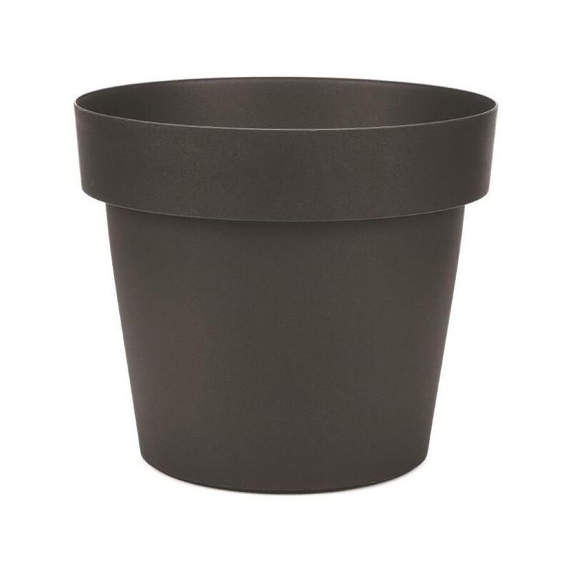 foto del prodotto maury s vaso melrose realizzato in plastica diametro 35 cm colore nero antracite