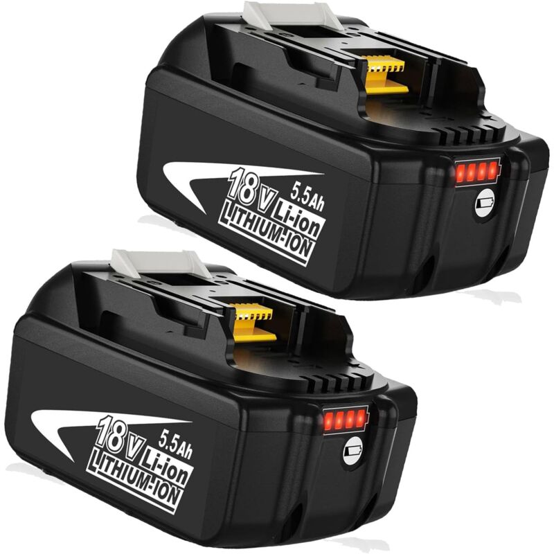 foto del prodotto mawiron sostituzione per makita batteria 18v bl1860 b bl1850b bl1840b bl1840 bl1845 1942 205 3 1943 309 1 lxt 400 con display led