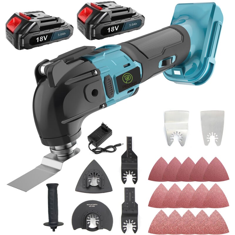 foto del prodotto mawiron strumento multifunzione, altalena a batteria, altalena , 6 velocit , 22 lame per smontaggio, raschiatura, taglio, 2x batteria 3.0a 