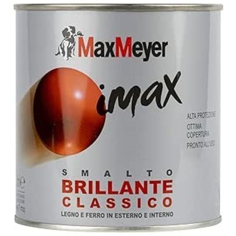 foto del prodotto max meyer imax smalto a solvente brillante classico grigio scuro lt 0,500