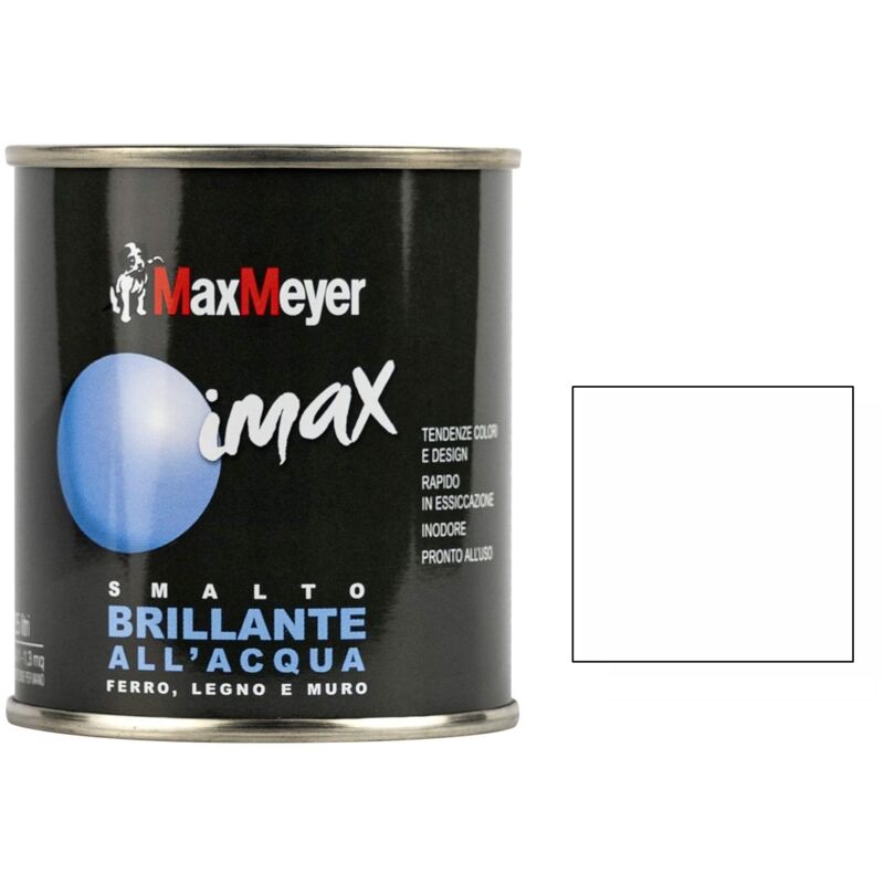 immagine 0 del prodotto max meyer imax smalto all acqua brillante 500ml bianco metropolitano