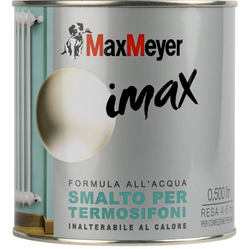 foto del prodotto max meyer - imax smalto all'acqua per termosifoni 0,500lt bianco