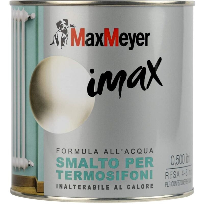 foto del prodotto max meyer imax smalto all acqua per termosifoni 0,500lt bianco panna