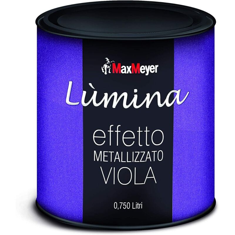 foto del prodotto max meyer maxmeyer lumina finitura metallizzataper interni effetto metallizzato viola 750 ml