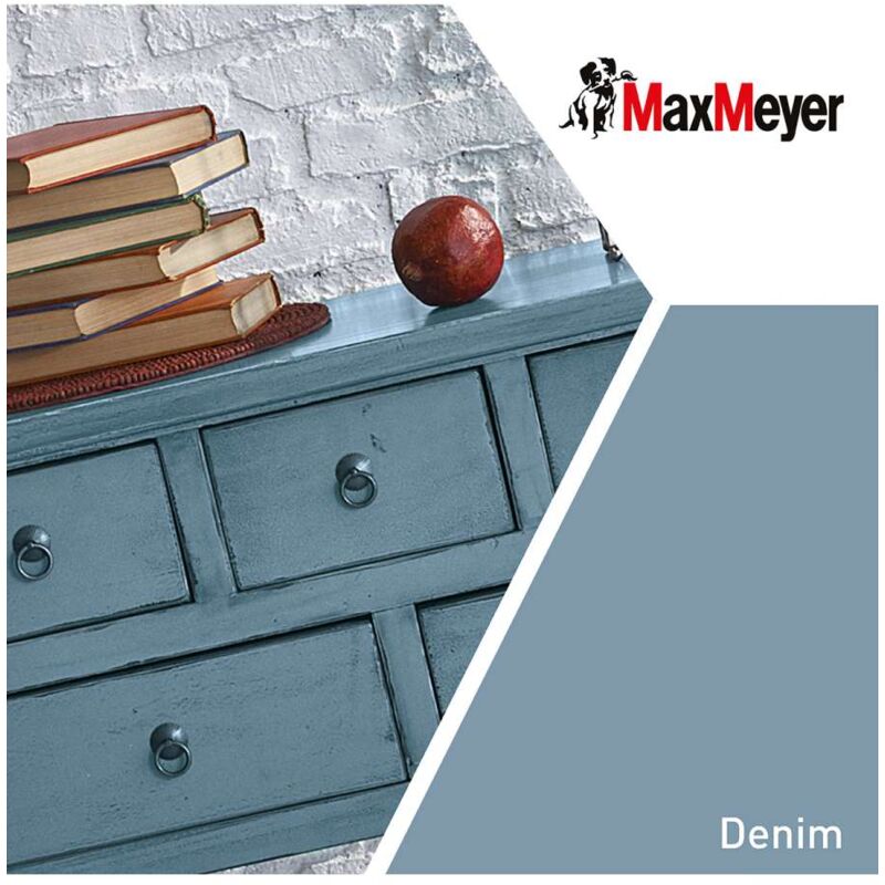 foto del prodotto max meyer maxmeyer smalto brillante all acqua poliuretanico denim 0,125 l