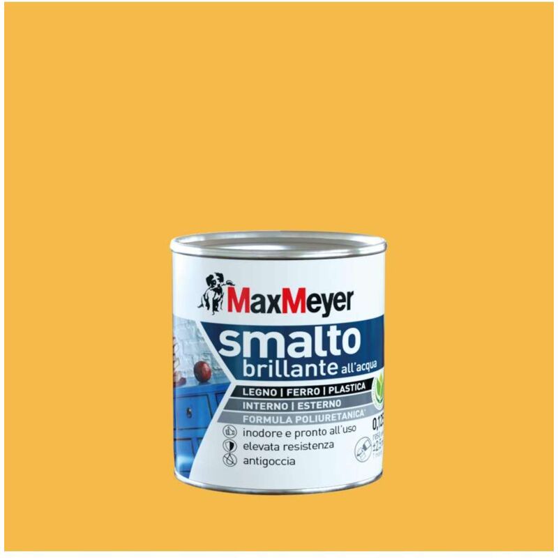 foto del prodotto max meyer maxmeyer smalto brillante giallo estate 0,125 l