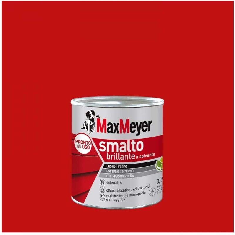 foto del prodotto max meyer maxmeyer smalto brillante rosso r3020 0,75 l