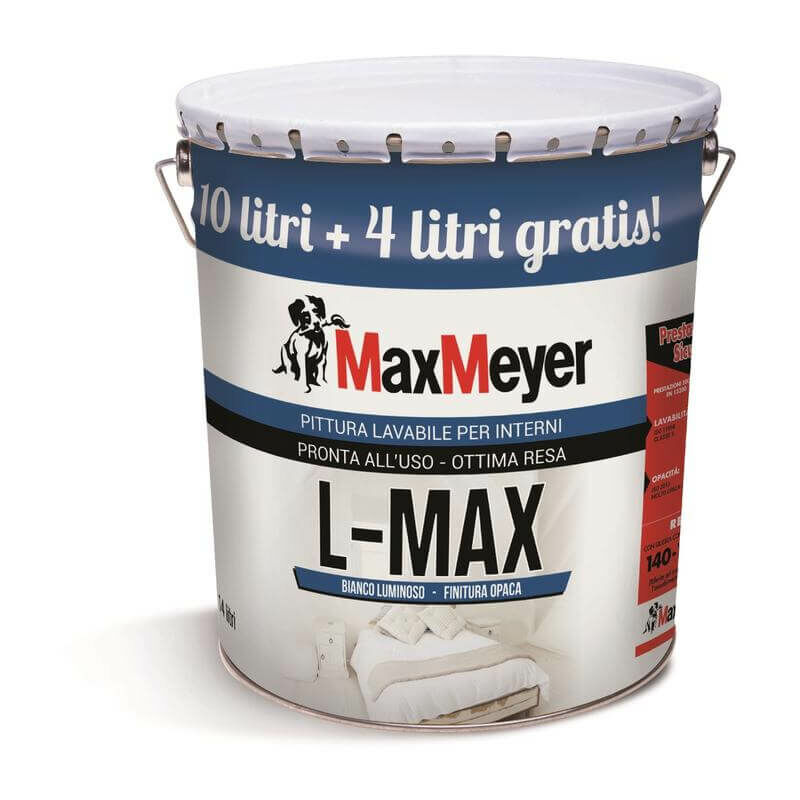 foto del prodotto max meyer pittura lavabile l max bianca litri 10 4