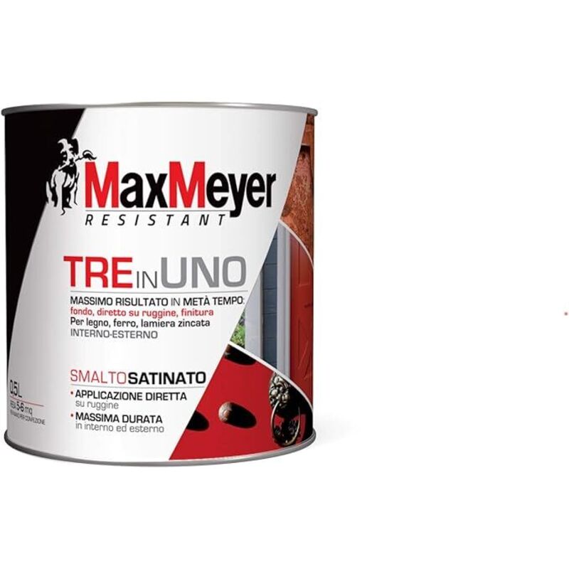 foto del prodotto max meyer smalto antiruggine 3 in1 cemento satinato 500ml