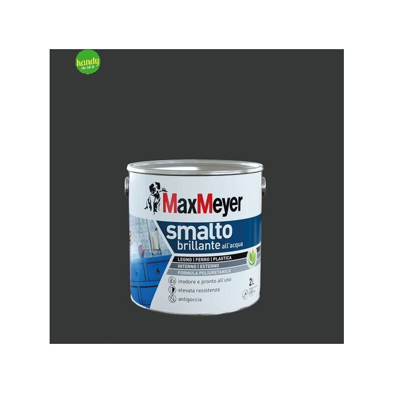 foto del prodotto max meyer smalto brillante maxmeyer ad acqua lt.2 nero