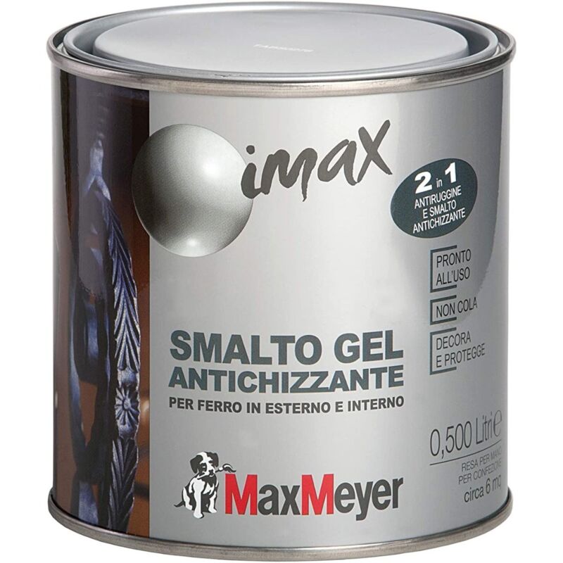foto del prodotto max meyer smalto decorativo gel antichizzante antracite lt 0,500