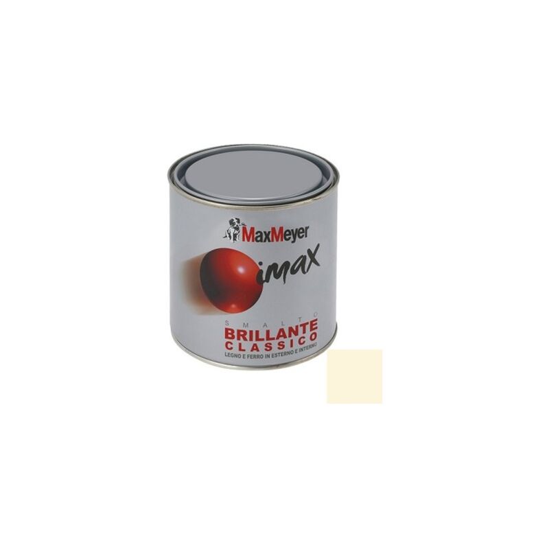 foto del prodotto max meyer smalto imax brillante classico bianco panna maxmeyer 0.500 lt
