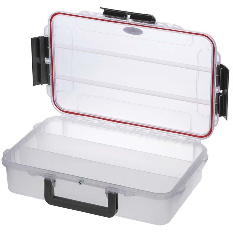 foto del prodotto max plastica panaro valigetta pesca 004t, per trasportare, proteggere e organizzare l attrezzatura, trasparente, dimensioni esterne 350 x 230 x h86