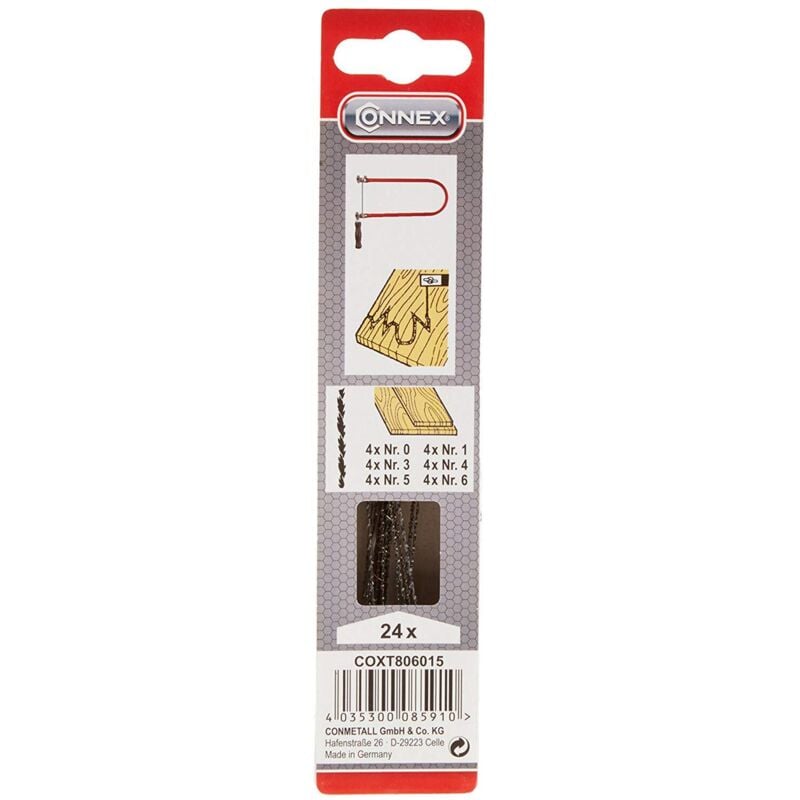 foto del prodotto max power max power coxt806015 lame di ricambio per traforo, tipo zarsa, 24 pezzi, multicolore, 130 mm