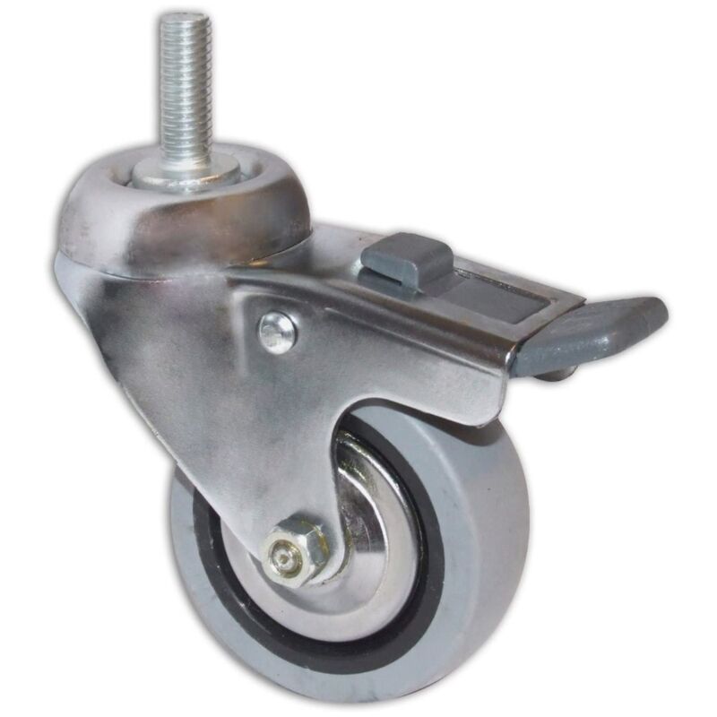 foto del prodotto max power - ruota piroettante con freno12x30x100mm