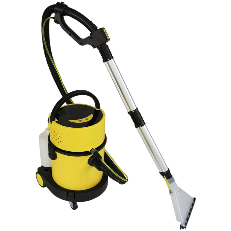 foto del prodotto maxblast aspiratore industriale senza sacchetto con serbatoio secco e umido solidi liquidi 1200w con 5 bocchette, filtro hepa capacit 20l