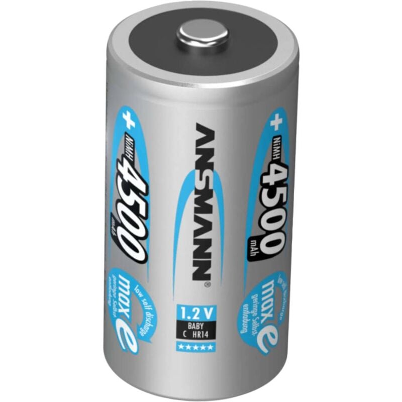 foto del prodotto maxe hr14 batteria ricaricabile 1 2 torcia c nimh 4500 mah 1.2 v 1 pz. ansmann