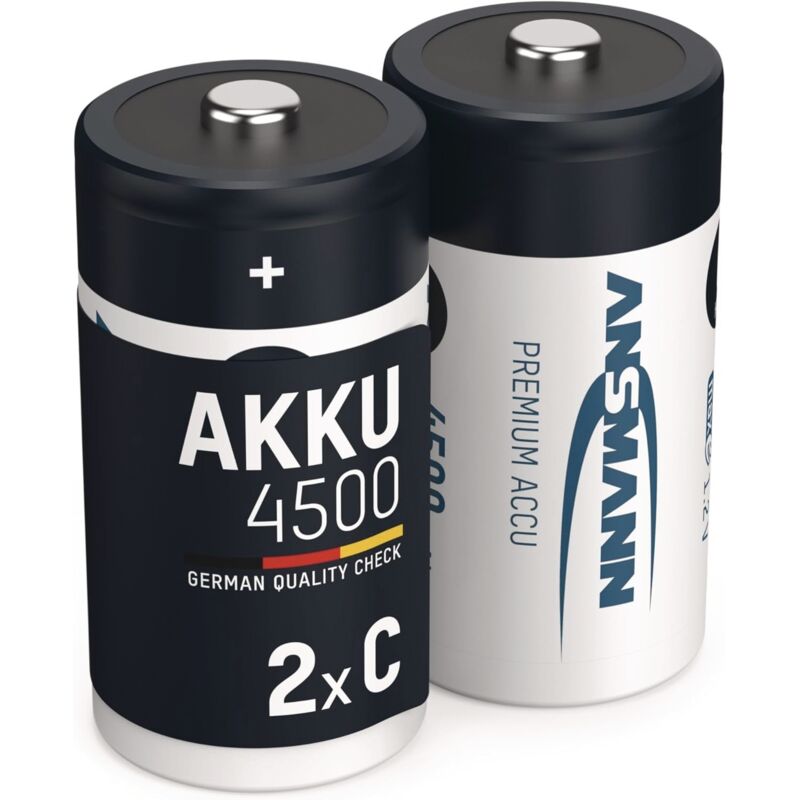 foto del prodotto maxe hr14 batteria ricaricabile 1 2 torcia c nimh 4500 mah 1.2 v 2 pz. - ansmann