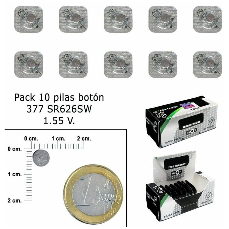 foto del prodotto maxell batteria a bottone all ossido d argento 377 sr626sw confezione da 10 batterie 