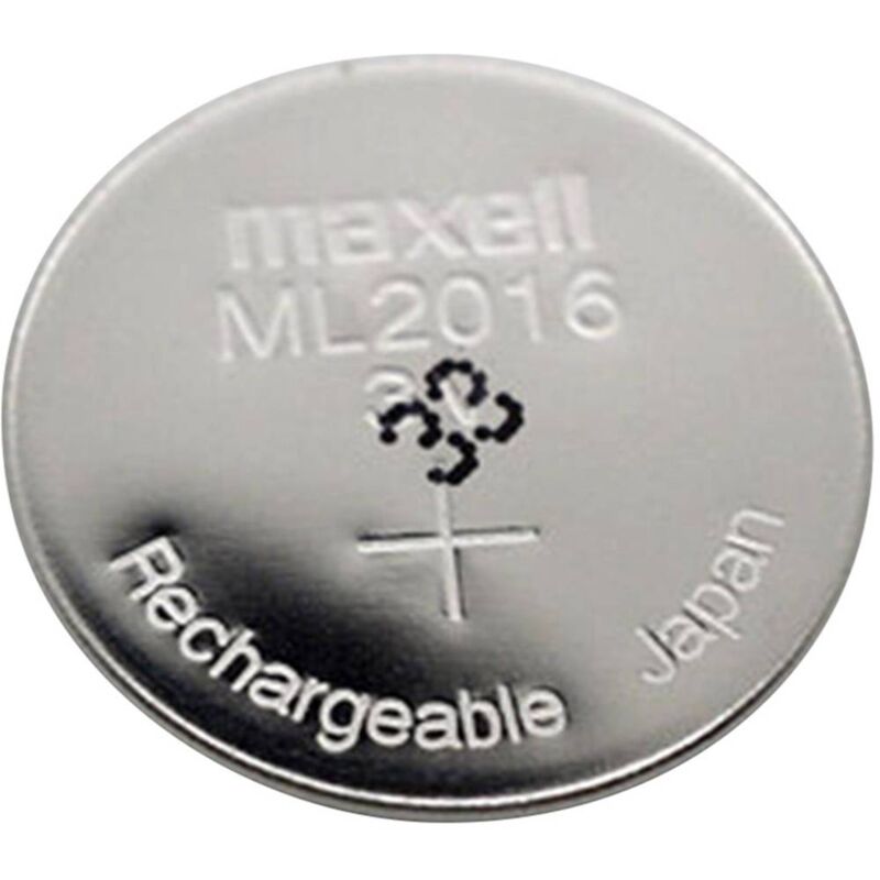 foto del prodotto maxell ml2016 batteria ricaricabile a bottone ml 2016 litio 25 mah 3 v 1 pz.