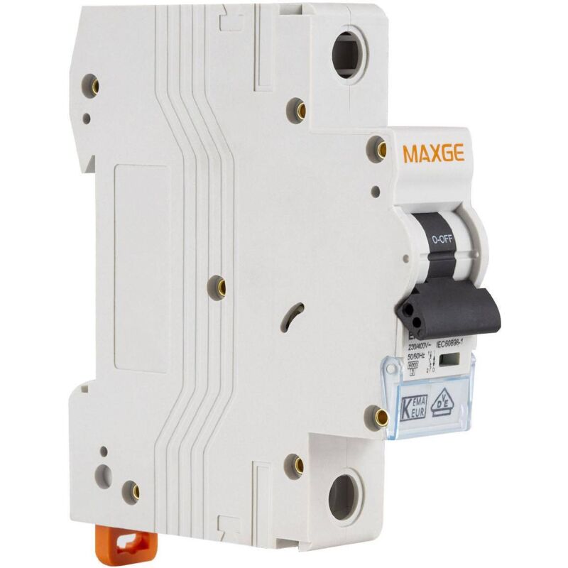 foto del prodotto maxge interruttore magnetotermico residenziale 1p 6 40a 6ka curva c alpha 25 a