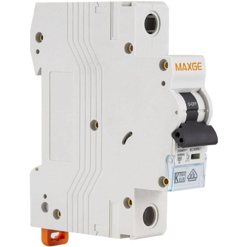 foto del prodotto maxge interruttore magnetotermico residenziale 1p 6 40a 6ka curva c alpha 40 a