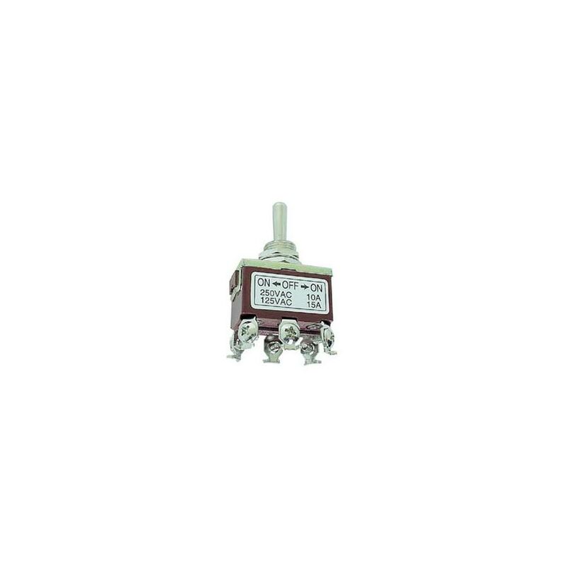 foto del prodotto maxi interruttore a leva dpdt on off on 10a 250v