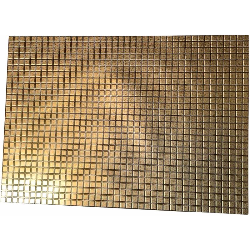 foto del prodotto maxi pannelli 3d hi res rivestimento a parete in pvc mosaico oro realistici e isolanti.