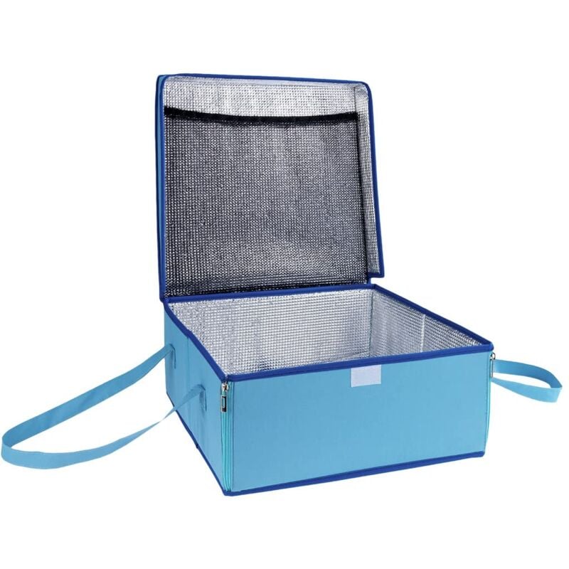 foto del prodotto maximex borsa termica per torte, insalata, carne, poliestere, 38 x 17 x 38 cm, blu