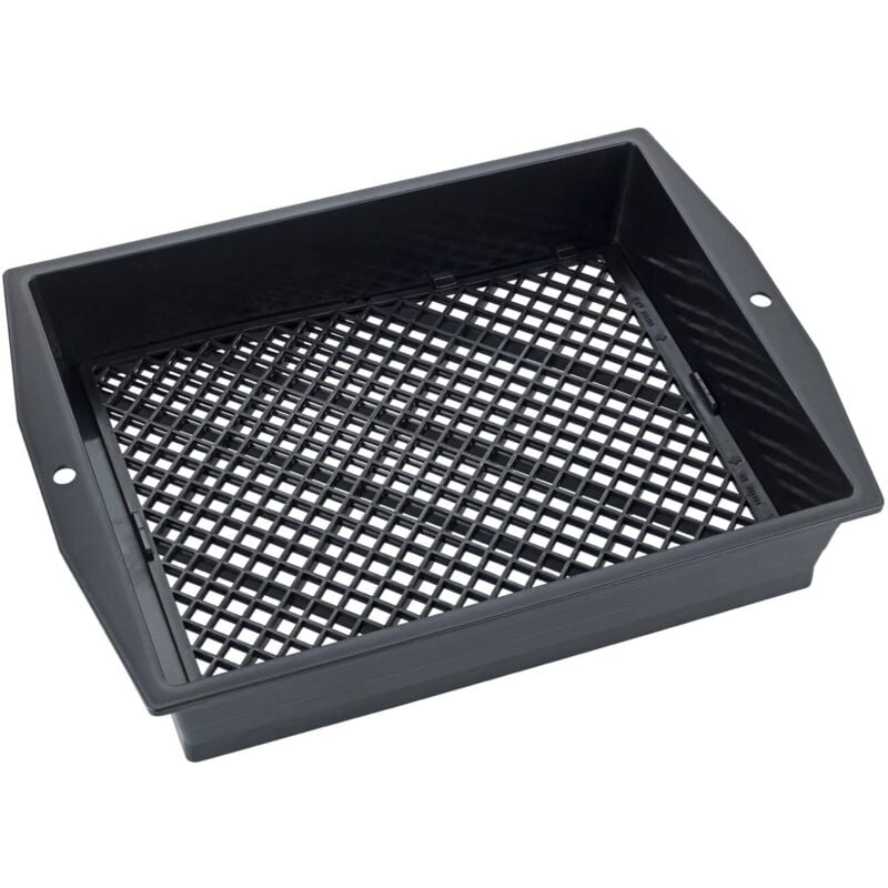 foto del prodotto maximex colino da giardino con filtro regolabile, filtro da giardino con superficie extra grande per filtrare pietre, radici e foglie, utensili da