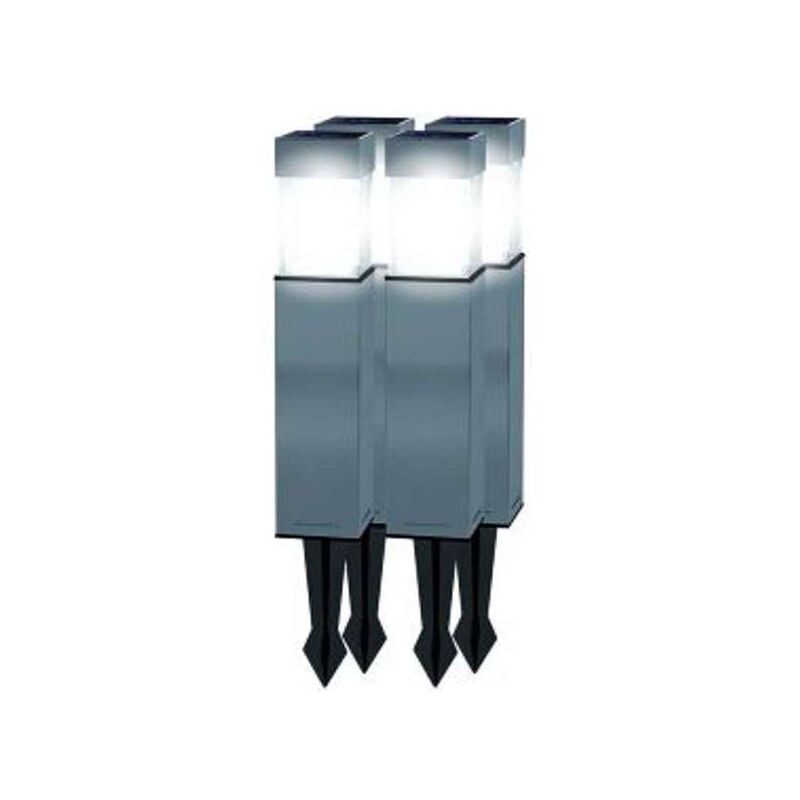 foto del prodotto maximus lampada solare led square inox pz 4 gl1073 ezsolar