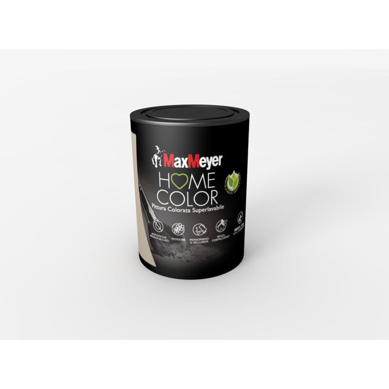 foto del prodotto maxmeyer idropittura colorata superlavabile per interni, savana, 0.75l