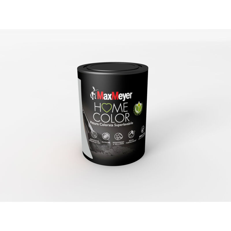 foto del prodotto maxmeyer idropittura colorata superlavabile per interni, silver, 0.75l