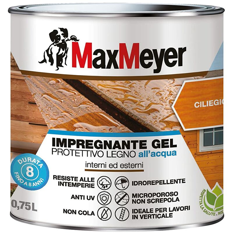 foto del prodotto maxmeyer impregnante gel acqua ciliegio 0,75 l