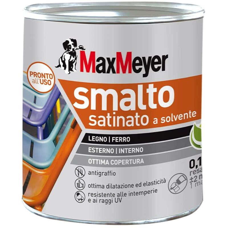 foto del prodotto maxmeyer smalto a solvente satinato antracite r7016 0,125 l