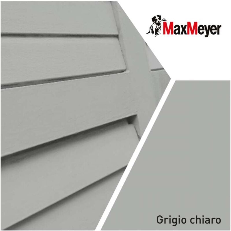 foto del prodotto maxmeyer smalto a solvente satinato grigio chiaro r7035 0,750 l