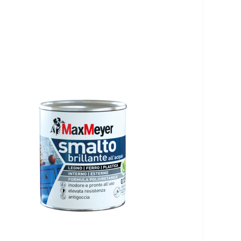 foto del prodotto maxmeyer smalto brillante all'acqua poliuretanico arancio ace 0,125 l