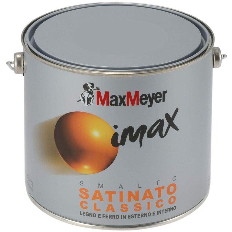 immagine 0 del prodotto maxmeyer, smalto satinato a solvente per ferro e legno imax marrone 2,5 l