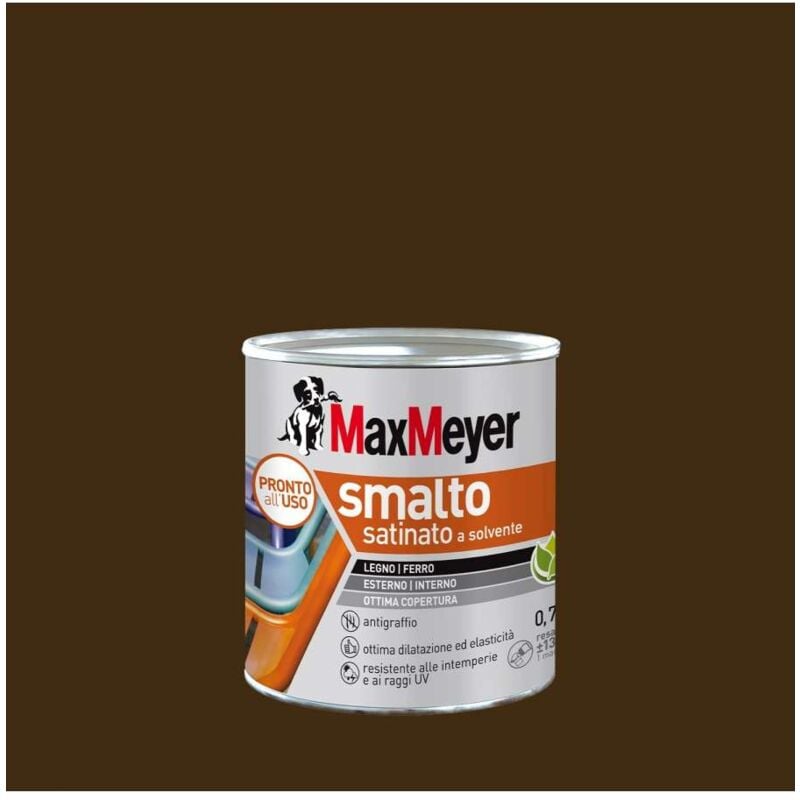 foto del prodotto maxmeyer smalto satinato testa di moro 0,75 l