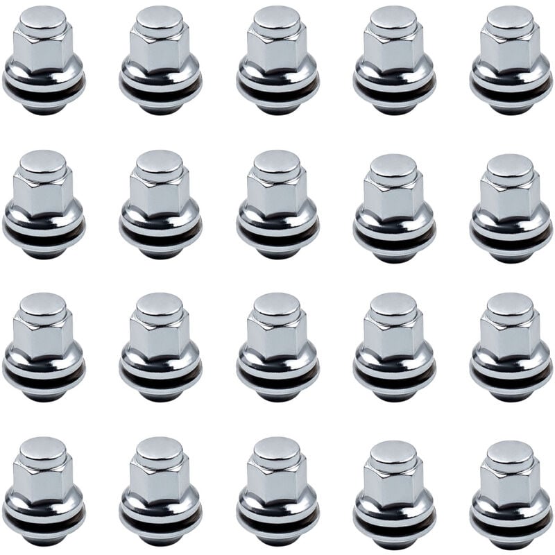 foto del prodotto maxpeedingrods - 20x dadi delle ruote in lega for jaguar x-type x400 cf1 qq6 01-2009 m12 x 1.5