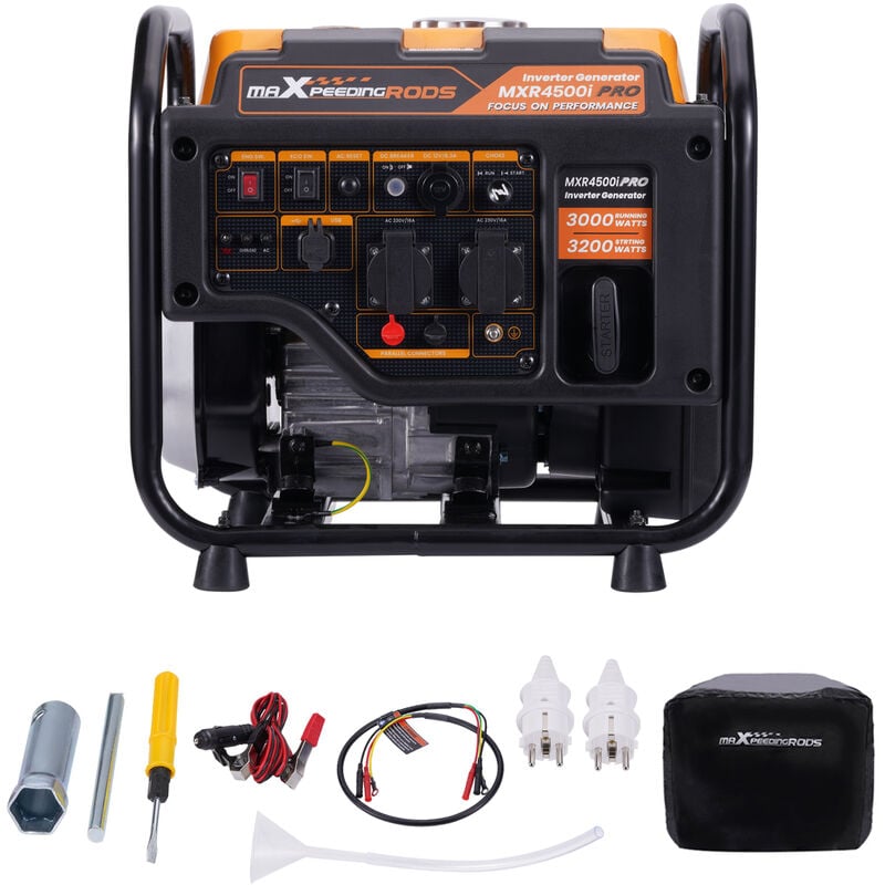 foto del prodotto maxpeedingrods 3000w 3200w generatore di corrente inverter benzina 23.5kg generatore portatile energia pulita per computer di telefonia mobile per