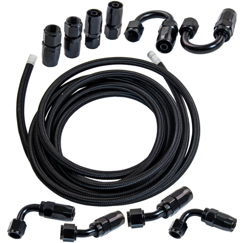 foto del prodotto maxpeedingrods 5m 16.4ft an6 6an kit linea carburante tubo intrecciato carburante filo kit