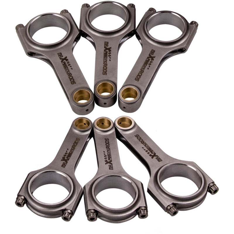 foto del prodotto maxpeedingrods 6pz bielle for nissan r32 r33 r34 2.5 2.6 rb25det rb26det arp bolts 4.783 