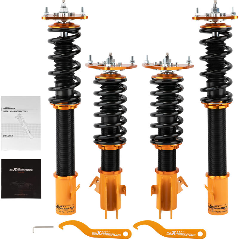 foto del prodotto maxpeedingrods ammortizzatore sospensione coilover regolabile for subaru impreza sti gdb 00 04