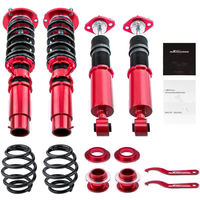foto del prodotto maxpeedingrods ammortizzatori sospensioni regolabile assetto for bmw e46 3 serie berlina coupe