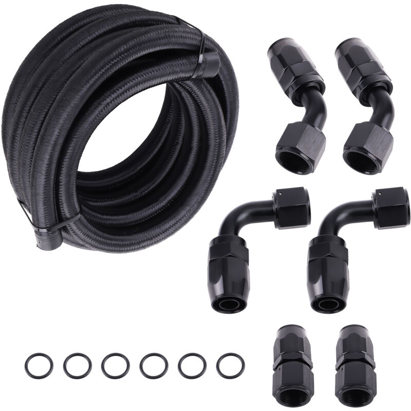 foto del prodotto maxpeedingrods an10 tubo carburante olio it tubo gas linea oil fuel line swivel hose end 20ft