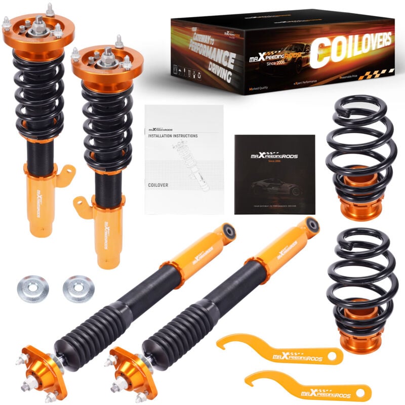 foto del prodotto maxpeedingrods - coilover sospensione kit for bmw 3 e46 cabriolet touring coupe ammortizzatori