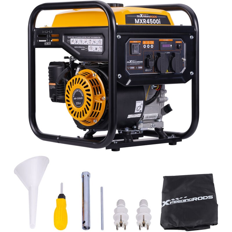 foto del prodotto maxpeedingrods generatore di corrente a benzina 3.5kw 4 tempi gruppi elettrogeni inverter per campeggio